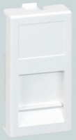Simon Connect Алюминий Адаптер на 1 RJ45 CJ545U(FM), CJ546U(FM), шторка, 22,5х45мм KA76-8 фото