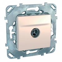 Schneider Electric Unica Бежевый Розетка TV единственная MGU5.462.25ZD фото