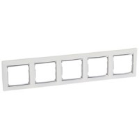 Legrand Valena Белый/Серебряный штрих Рамка 5-ая горизонт. 770495 фото