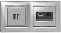 Legrand Valena Алюминий Розетка 2-ая USB 770270 фото