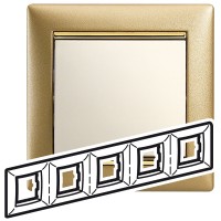 Legrand Valena Матовое Золото Рамка 5-ая гориз 770305 фото