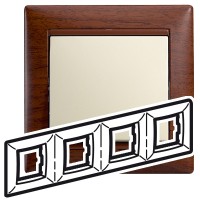 Legrand Valena Тонированное дерево Рамка 4-ая гориз 770314 фото