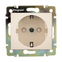 Legrand DIY Valena Крем Розетка 1-ая с/з с защитными шторками 695613 фото