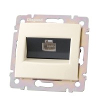 Legrand DIY Valena Крем Розетка комп(RJ45) 1-ая 5 кат.крепление винт.(без лапок) 695624 фото