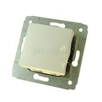 Legrand DIY Cariva Крем Переключатель 1-клавишный 695902 фото