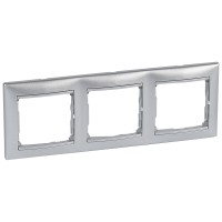 Legrand DIY Valena Алюм Рамка 3-ая гориз 694332 фото