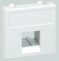 Simon Connect Белый Адаптер на 1 конектор RJ45 SimonConnect, AMP(S110,SL110,SLt),Brand-Rex,RIT, 45х45мм K076-9 фото