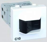 Simon Connect Белый Термомагнитный автомат 10A, K45, 45x45мм K106A-9 фото