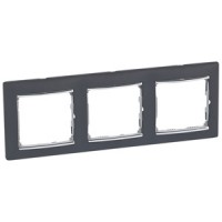 Legrand Valena Classic Ноктюрн/Серебро Рамка 3-ая 696740 фото