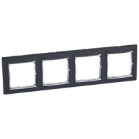 Legrand Valena Classic Ноктюрн/Серебро Рамка 4-ая 696741 фото