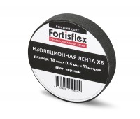 Изолента ХБ 18х0.4х11 черная (Fortisflex) 71242 фото