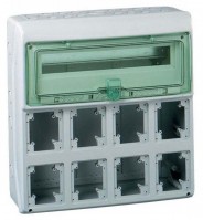 Schneider Electric Kaedra Щит 18 модулей + 8 отверстий IP65 13182 фото