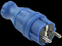 IEK OMEGA ВБп3-1-0м Вилка прямая IP44 синяя PKR01-016-2-K07 фото