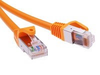 DKC Патч-корд экранированный CAT6A F/UTP 4х2, LSZH, оранжевый, 1.5м RN6AFU4515OR фото