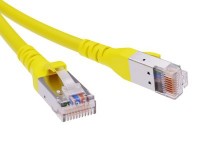 DKC Патч-корд экранированный  CAT6A S/FTP 4х2, LSZH, желтый, 0.5м RN6ASF4505YL фото