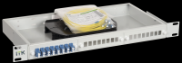 IEK ITK 1U кросс укомплектованный: SC (Simplex) 6шт; (OS2) FOBX24-1U-6SCUS09 фото