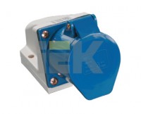 IEK Розетка 113 стационарная 2Р+РЕ 16А 220В IP44 PSR11-016-3 фото
