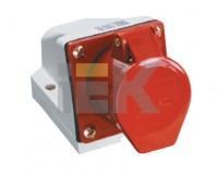 IEK Розетка 114 стационарная 3Р+РЕ 16А 380В IP44 PSR12-016-4 фото