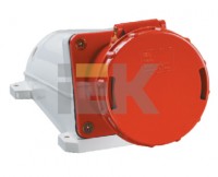 IEK Розетка 135 стационарная 3Р+РЕ+N 63А 380В IP54 PSR12-063-5 фото