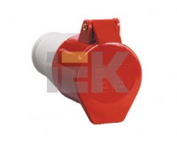 IEK Розетка 214 переносная 3Р+РЕ 16А 380В IP44 PSR22-016-4 фото