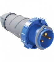 IEK Вилка переносная ССИ-033 63А-6ч/200-250В 2Р+РЕ IP67 MAGNUM PSN01-063-3 фото