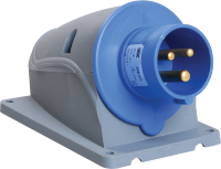 IEK Вилка стационарная ССИ-513 16А-6ч/200-250В 2Р+РЕ IP44 MAGNUM PSN51-016-3 фото
