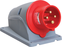 IEK Вилка стационарная ССИ-514 16А-6ч/380-415В 3Р+РЕ IP44 MAGNUM PSN52-016-4 фото