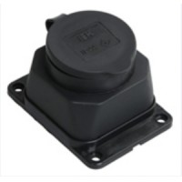 IEK OMEGA РБ13-1-0м Розетка одноместная с защитной крышкой IP44 PKR11-016-2-K02 фото