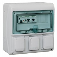 Schneider Electric Kaedra Щит 12 модулей + 3 отверстия IP65 13180 фото