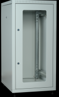 IEK LINEA E ITK Шкаф LINEA E 24U 600х800мм двери 2шт стеклянные и металлические серый LE35-24U68-GM фото