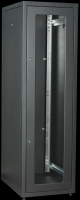 IEK LINEA E ITK Шкаф LINEA E 33U 600х600мм двери 2шт стеклянные и металлические черный LE05-33U66-GM фото