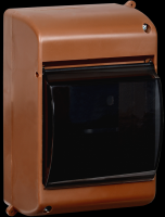 IEK KREPTA 3 Корпус пластиковый КМПн 2/4 IP30 дуб откр.монтаж MKP42-N-04-30-12-D фото