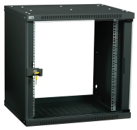 IEK LINEA WE ITK Шкаф LINEA WE 9U 600x600мм дверь, стекло черный LWE5-09U66-GF фото