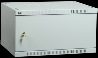 IEK LINEA WE ITK Шкаф LINEA WE 6U 550x350мм дверь, металл серый LWE3-06U53-MF фото