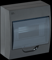 IEK KREPTA 3 Корпус пластиковый ЩРН-П-8 IP41 черный откр.монтаж MKP12-N-08-41-K02 фото