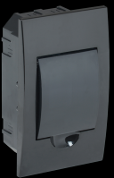 IEK KREPTA 3 Корпус пластиковыйЩРВ-П-4 IP41 черный скрыт.монтаж MKP12-V-04-41-K02 фото