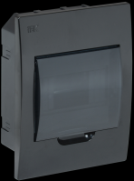 IEK KREPTA 3 Корпус пластиковый ЩРВ-П-6 IP41 черный скрыт.монтаж MKP12-V-06-41-K02 фото