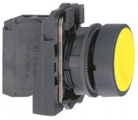 Schneider Electric XB5 Кнопка с возвратом желтая 22мм XB5AA51 фото