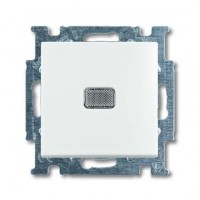 ABB BJB Basic 55 Бел Выключатель 1-клавишный с подсветкой 2CKA001012A2153 фото