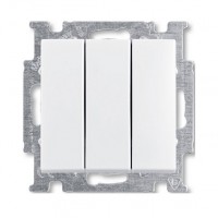 ABB BJB Basic 55 Бел Выключатель 3-клавишный, 16А 2CKA001012A2155 фото