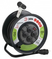 ЭРА RMx-4es-3x2.5-20m-IP44(KG) Удлинитель силовой на м. катушке c/з 4 гн 20м КГ 3х2.5 Б0043057 фото