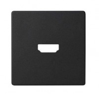 Simon S82 Concept Матовый черный, Накладка для розетки HDMI 8201094-098 фото