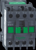 Schneider Electric EasyPact TVS TeSys E Контактор 3P 1НЗ 12А 400В AC3 24В 50Гц LC1E1201B5 фото