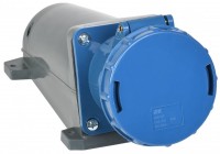 IEK Розетка 133 стационарная 2Р+РЕ 63А 220В IP54 PSR11-063-3 фото