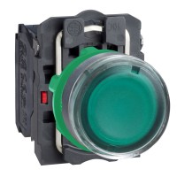 Schneider Electric XB5 Кнопка 22мм 230В зеленая с подсветкой XB5AW3345 XB5AW3345 фото