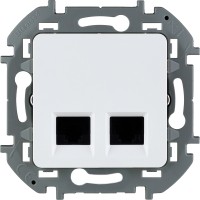 Legrand Inspiria белый двойная розетка RJ 45 - категория 6 - UTP 673840 фото