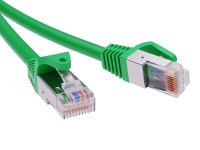 DKC Патч-корд экранированный CAT6 F/UTP 4х2, LSZH, зелёный, 10.0м RN6FU4500GN фото