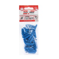 Tech-Krep Дюбель распорный Чапай 6х25 шипы+усы (полипропилен) (60 шт) - пакет 112961 фото