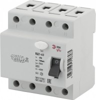 ЭРА NO-902-61 Pro Устройство защитного отключения УЗО ВД1-63 3P+N 40А 100мА Б0031900 фото
