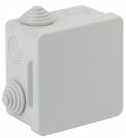 ЭРА KOR-80-80-50-7g Коробка распаячная открытой установки КОР 80х80х50мм с гермовводами 7 вх. IP54 Б0037443 фото